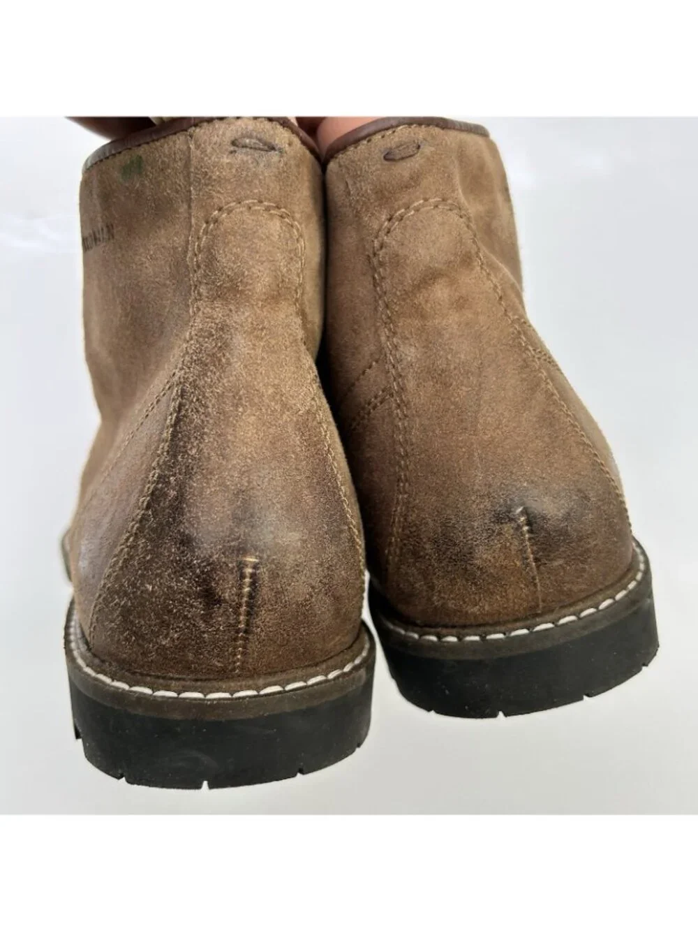 Cole Haan Grand OS Mens Size 10.5 Chukka Brown Leather Boots Lace Up Shoes